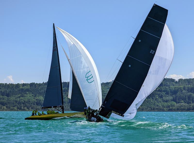 Close racing between the Brazil and Austrailan teams in the SSL Gold Cup training - photo © Mark Jardine