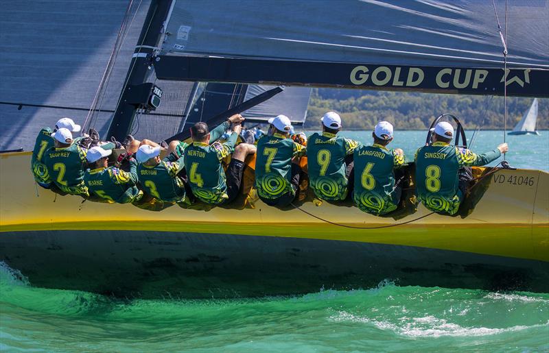 Number off! Plenty of stars on the Australian boat photo copyright John Curnow taken at Cercle de la Voile de Grandson and featuring the SSL47 class