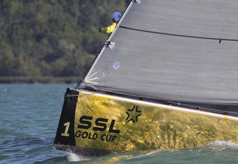 The foil wrap and the teal fresh water of Lake Neuchatel - Switzerland. Makes for great imagery - photo © Flávio Perez