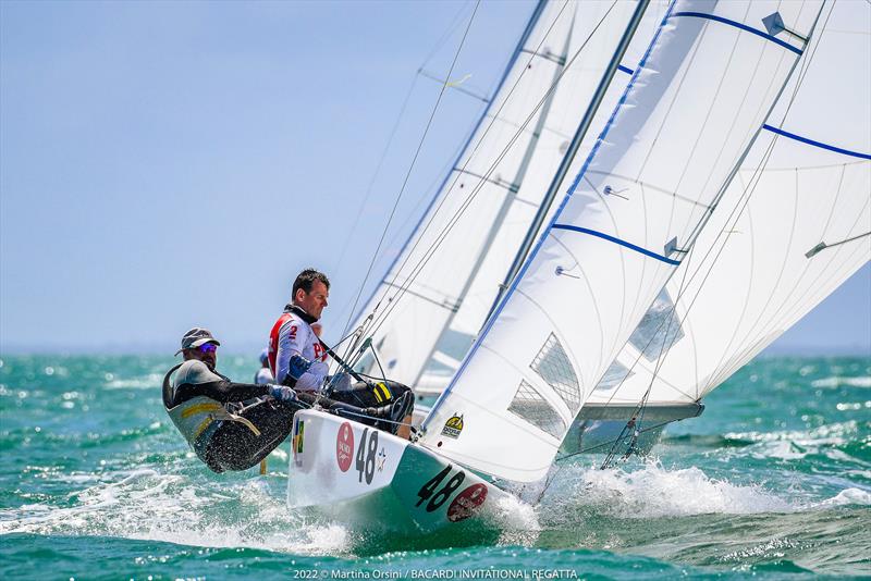 Mateusz Kusznierewicz (POL)/Bruno Prada (BRA) win race 1 on day 1 of the Bacardi Cup Invitational Regatta  - photo © Martina Orsini / Bacardi Invitational Regatta