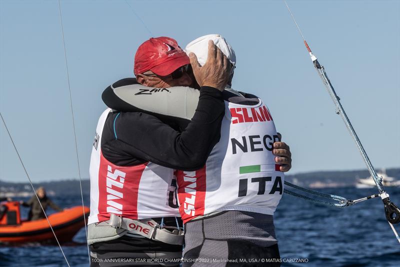 Italy's Diego Negri & Sergio Lambertenghi win the 100th Anniversary Star Class World Championship 2022 photo copyright Matias Capizzano taken at Eastern Yacht Club, Massachusetts and featuring the Star class