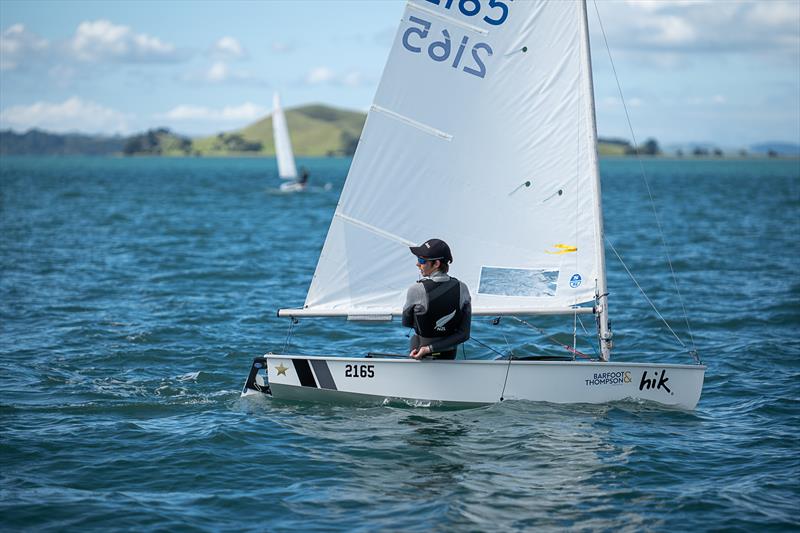 George Lee Rush  holds a slender lead going into the last day of racing at the Barfoot & Thompson 2021 Starling Nationals photo copyright Joshua McCormack taken at  and featuring the Starling class