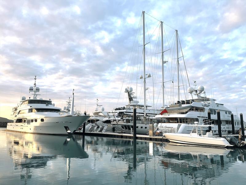 Superyachts at Coral Sea Marina photo copyright Coral Sea Marina Resort taken at  and featuring the Superyacht class