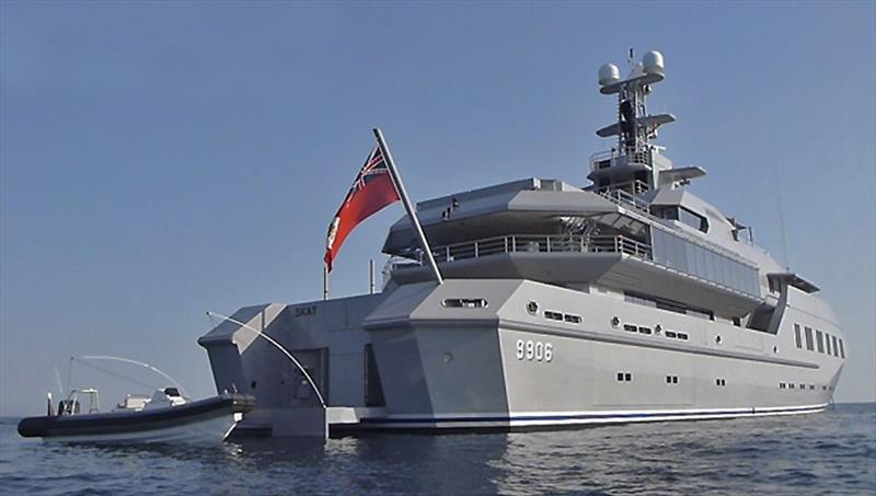 Skat with her very distinctive nomenclature photo copyright Photo supplied taken at  and featuring the Superyacht class