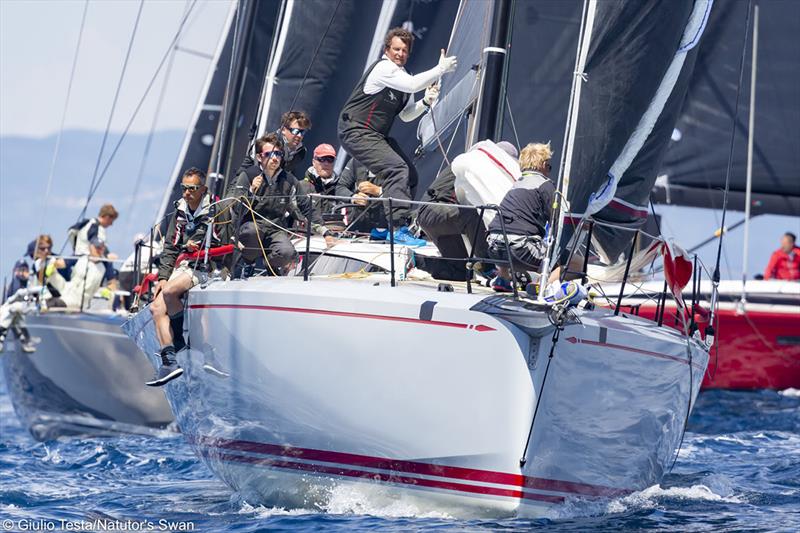 The Nations Trophy Mediterranean League 2019 photo copyright Giulio Testa taken at Club Nautico Scarlino and featuring the Swan class