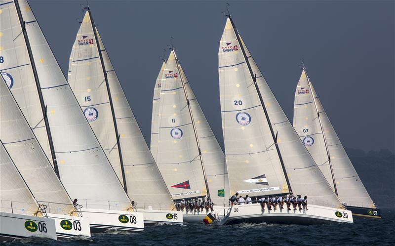 The fleet start on day 2 of the New York Yacht Club Invitational Cup presented by Rolex - photo © Daniel Forster / Rolex