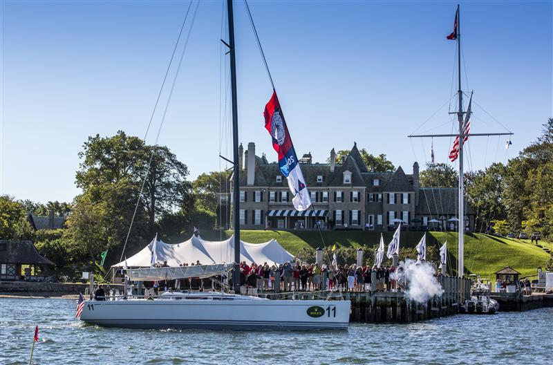 The home team passing by the NYYC Harbour Court during the Parade of Nations at the New York Yacht Club Invitational Cup presented by Rolex - photo © Daniel Forster / Rolex