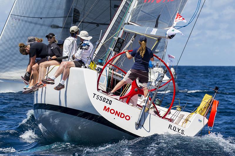 Mondo with Lisa Callaghan at the helm in the last class NSW Championship - Sydney 38 One Design NSW Championship photo copyright Andrea Francolini taken at Middle Harbour Yacht Club and featuring the Sydney 38 class