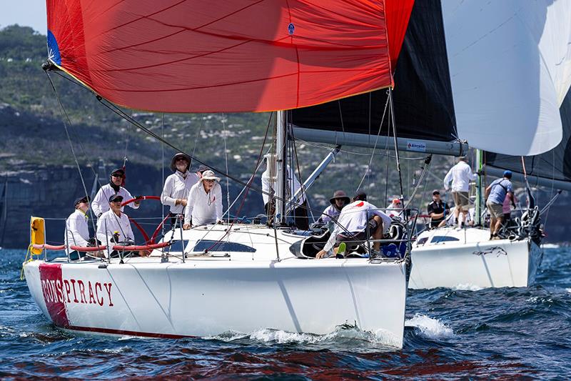 Total concentration aboard Conspiracy - Sydney 38 One-Design NSW Championship photo copyright Andrea Francolini taken at Middle Harbour Yacht Club and featuring the Sydney 38 class