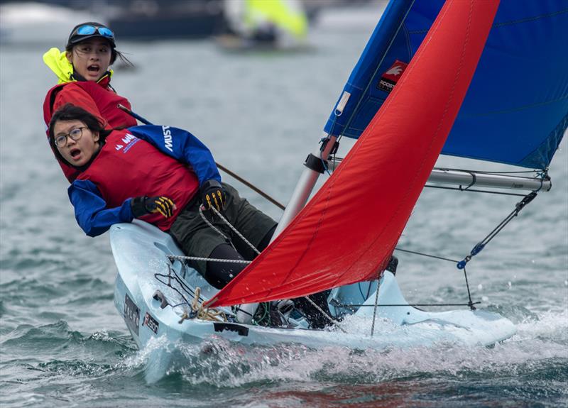 Boase Cohn & Collins Interschools Sailing Festival 2024 photo copyright RHKYC / Guy Nowell taken at Royal Hong Kong Yacht Club and featuring the Team Racing class