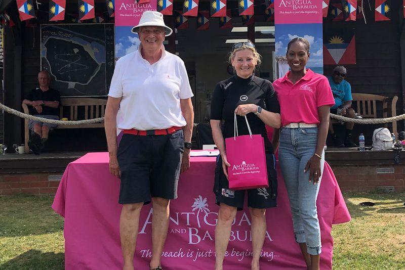 Debs Steele, 2nd overall, at the 10th Antigua Sailing Day Regatta at St Edmundsbury photo copyright SESCA taken at St Edmundsbury Sailing & Canoeing Association and featuring the Topper class