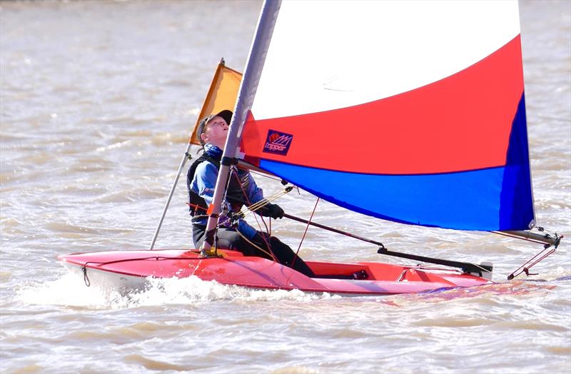 Easter Eggstravaganza in Kippford: Lucy Leyshon concentrating on her sail setting heading to 4th overall in the series - photo © Margaret Purkis