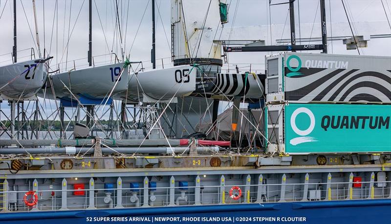 The TP52's arrive in Newport, RI - photo © Stephen R Cloutier