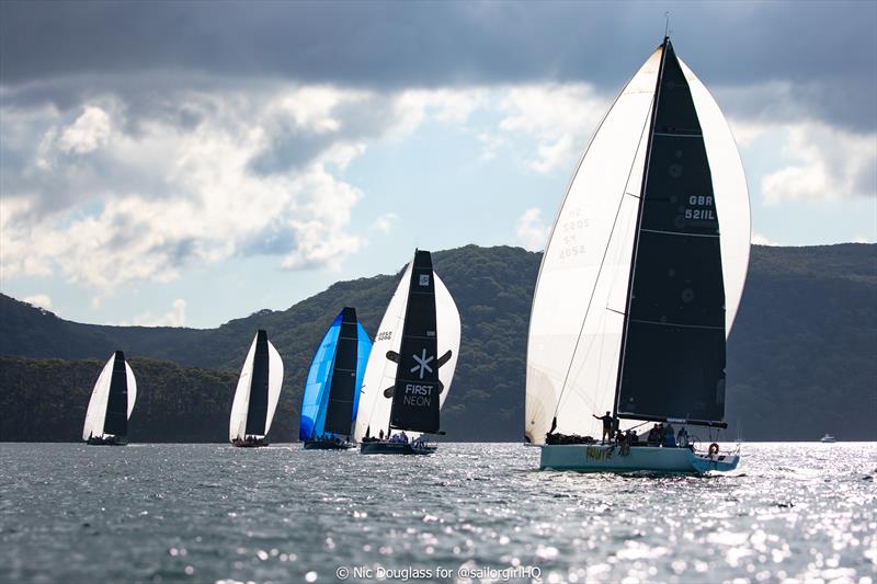 The parade at TP52 Pallas Capital Gold Cup 2025 Act 4 - photo © Nic Douglass for @sailorgirlhq