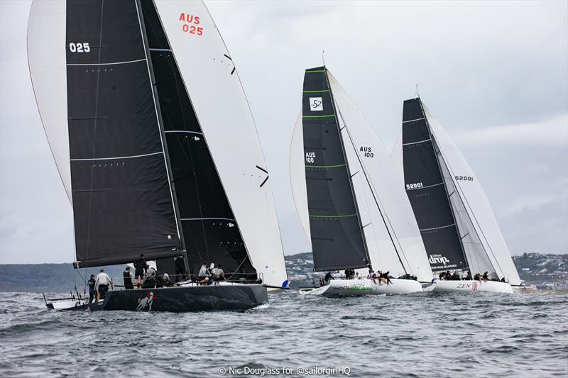 Three-way battle - photo © Nic Douglass for @sailorgirlhq