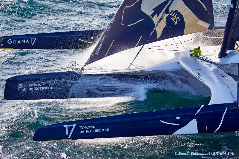 The Maxi Edmond de Rothschild - Transat Jacques Vabre photo copyright B. Stichelbaut / Gitana S.A taken at  and featuring the Trimaran class