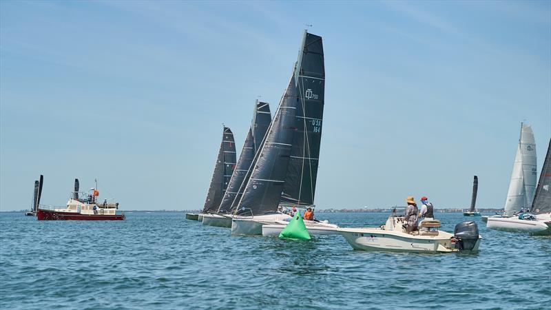 Racecourse action at the 2025 Sarasota Bay Multihull Regatta - photo © Jennifer Joy Walker (www.jenniferjoywalker.com)
