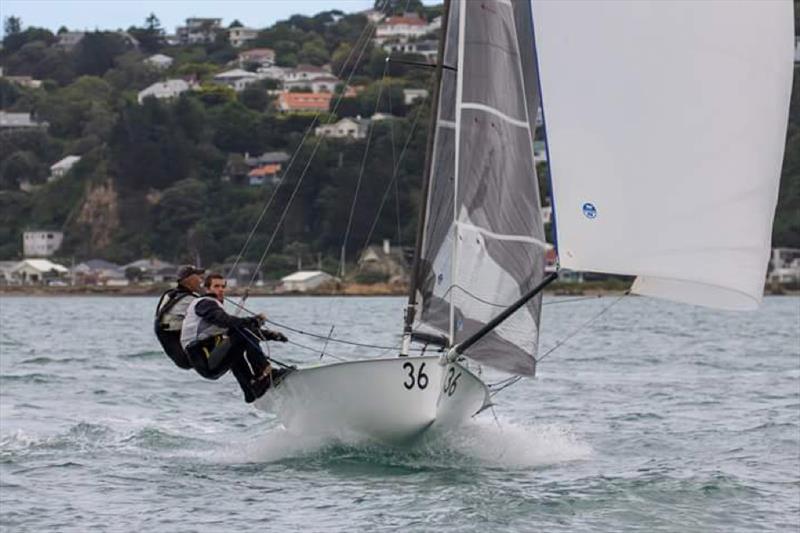 One & In - Tim Bartlett and Matt Hix - 12ft Skiff class NZ Nationals - Worser Bay - photo © 12ft Skiff League