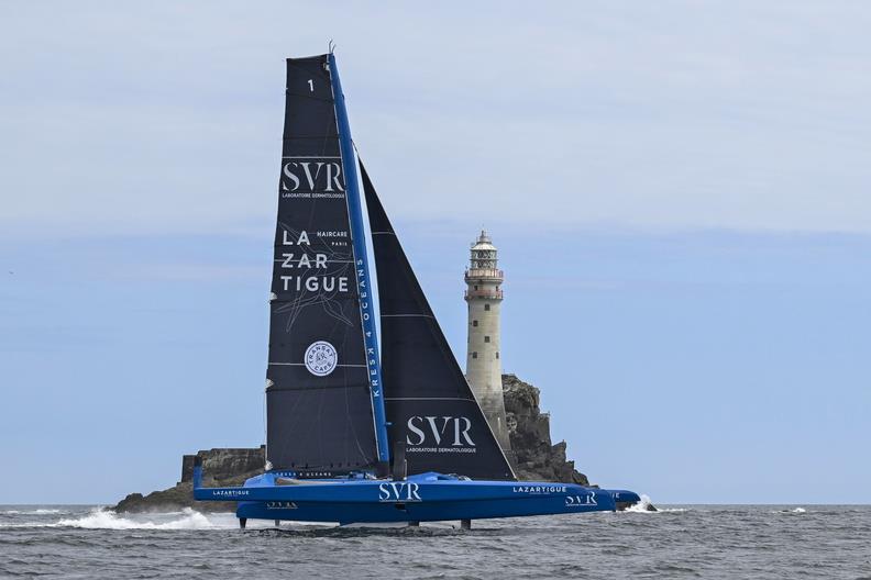 SVR Lazrtigue rounds Fastnet Rock - Rolex Fastnet Race - July 28, 2025 - photo © Kurt Arrigo / Rolex