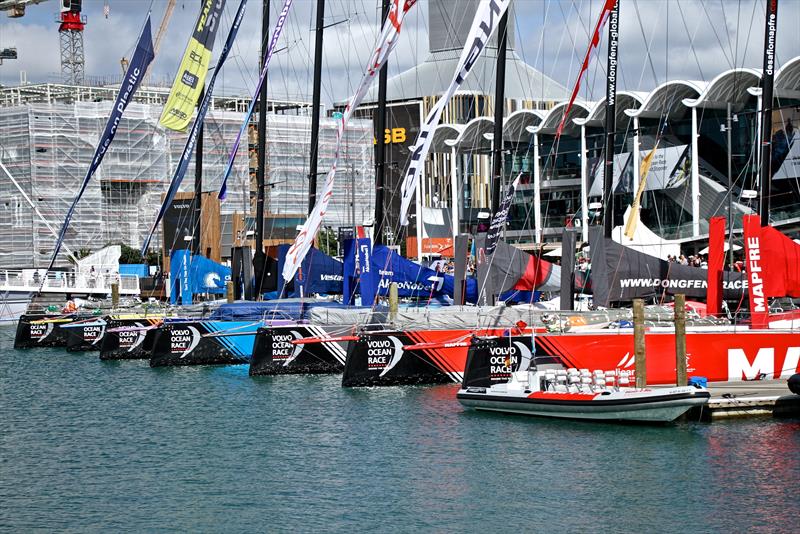 Volvo Ocean Race fleet ready to race - March 18, 2018 photo copyright Richard Gladwell taken at  and featuring the Volvo One-Design class