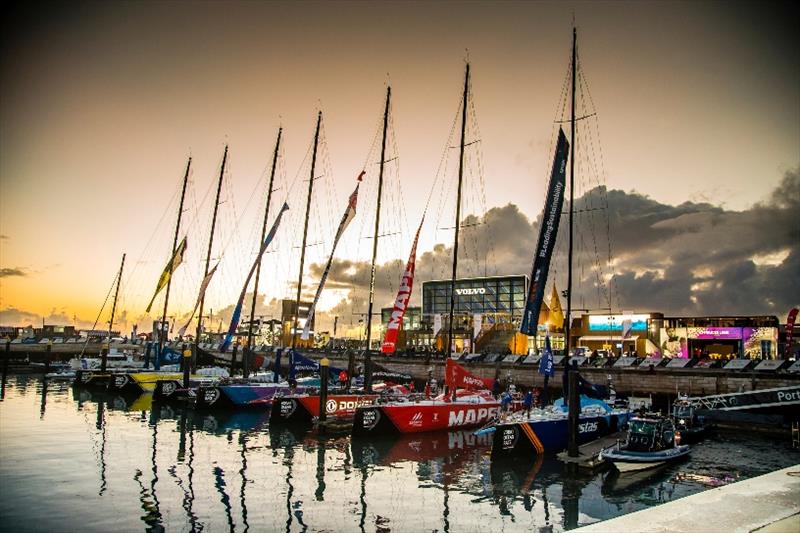 The Ocean Race fleet 2017-18 photo copyright Jesus Renedo / Volvo Ocean Race taken at  and featuring the Volvo One-Design class