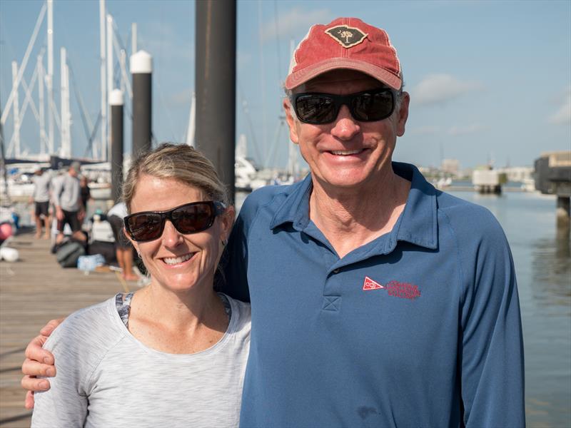 Jo & Greg Fisher at 2018 Sperry Charleston Race Week photo copyright Larry Monteith taken at  and featuring the VX One class