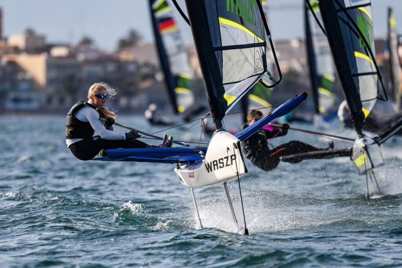 Mathilde Robertstad has had a big 2022 - WASZP European Championship 2022 Mar Menor photo copyright James Tomlinson taken at Fraglia Vela Malcesine and featuring the WASZP class