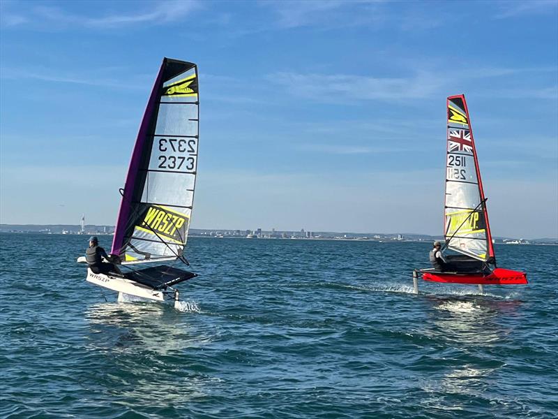 WASZPs on the Isle of Wight at Seaview photo copyright Martin Evans taken at Sea View Yacht Club and featuring the WASZP class