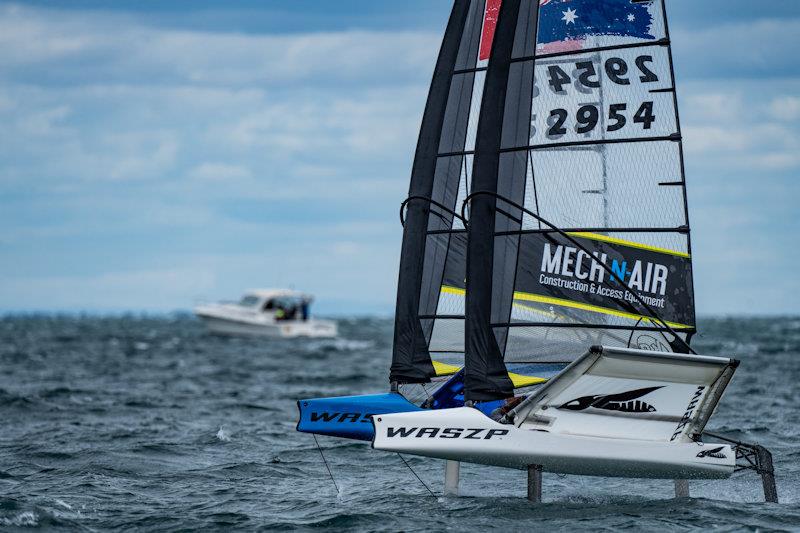 WASZP Games Day 3 photo copyright FSR Media House taken at Sorrento Sailing Couta Boat Club and featuring the WASZP class