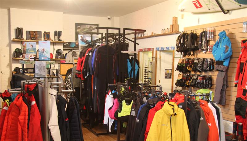 Showroom at Wetsuit Outlet - photo © Mark Jardine