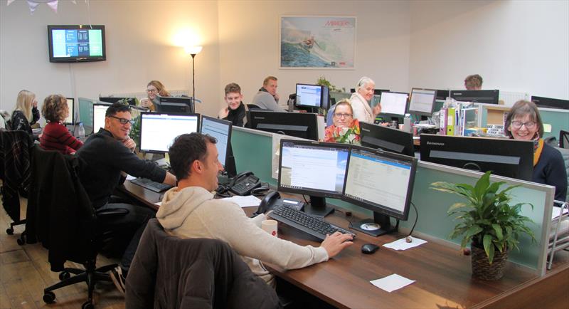 The Wetsuit Outlet Customer Services Team at work photo copyright Mark Jardine taken at  and featuring the  class