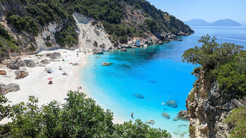 Beautiful Agiofili beach photo copyright Mark Jardine taken at  and featuring the  class