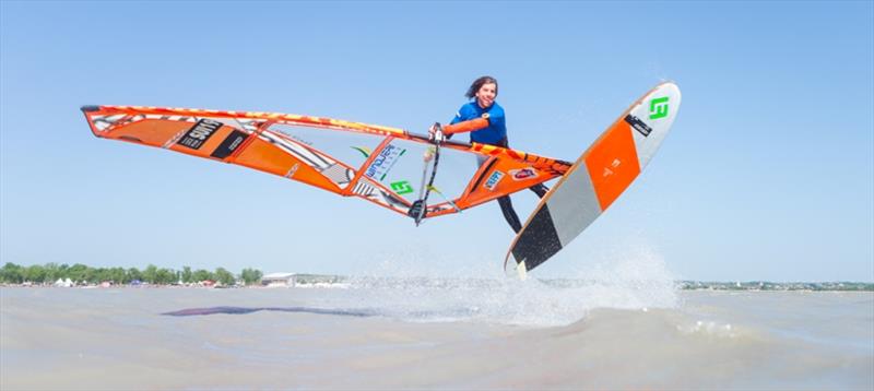 Loick Spicher from Switzerland photo copyright Martin Reiter taken at  and featuring the Windsurfing class