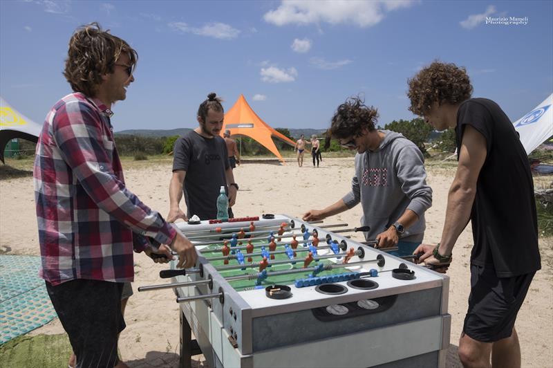 No wind waiting games at day two here in Culluccia - 2018 European Freestyle Pro Tour Sardinia - Day 2 - photo © Maurizio Mameli