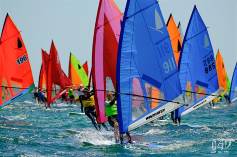 2020 Windsurfer Australian Championship day 4 photo copyright Mitch Pearson / Surf Sail Kite taken at Brighton & Seacliff Yacht Club and featuring the Windsurfing class