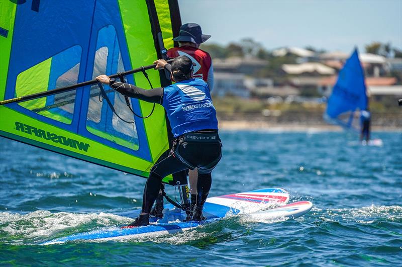 Later in the day some great racing was on display - 2022 Australian Windsurfer Championships photo copyright Tidal Media Australia taken at Parkdale Yacht Club and featuring the Windsurfing class