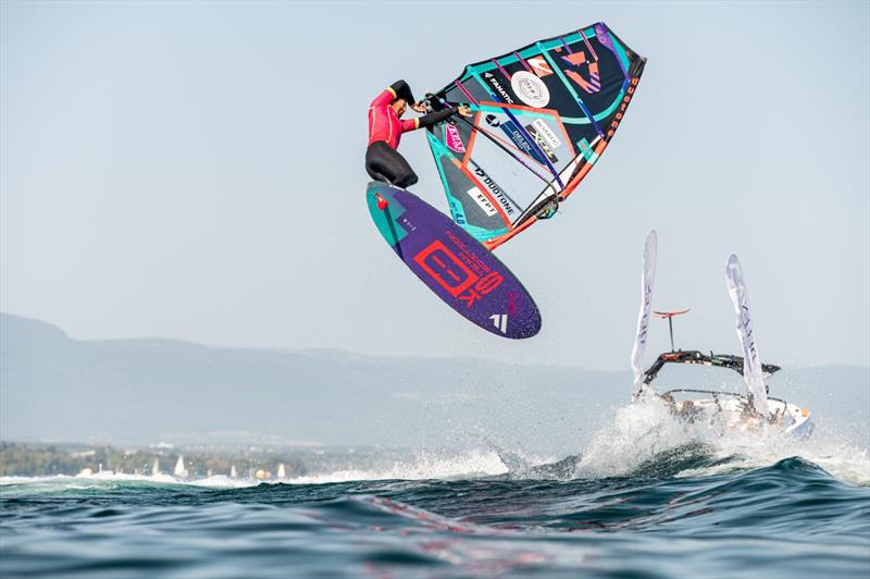 One thing is for sure, Foivos Tsoupras loves style! photo copyright PROtography Official taken at  and featuring the Windsurfing class