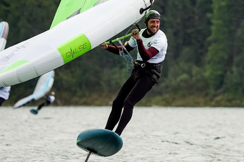 A happy Bastien Escofet continues his marathon success - Ensis Engadinwing 2024 Formula Wing Europeans day 1 - photo © IWSA Media / Sailing Energy