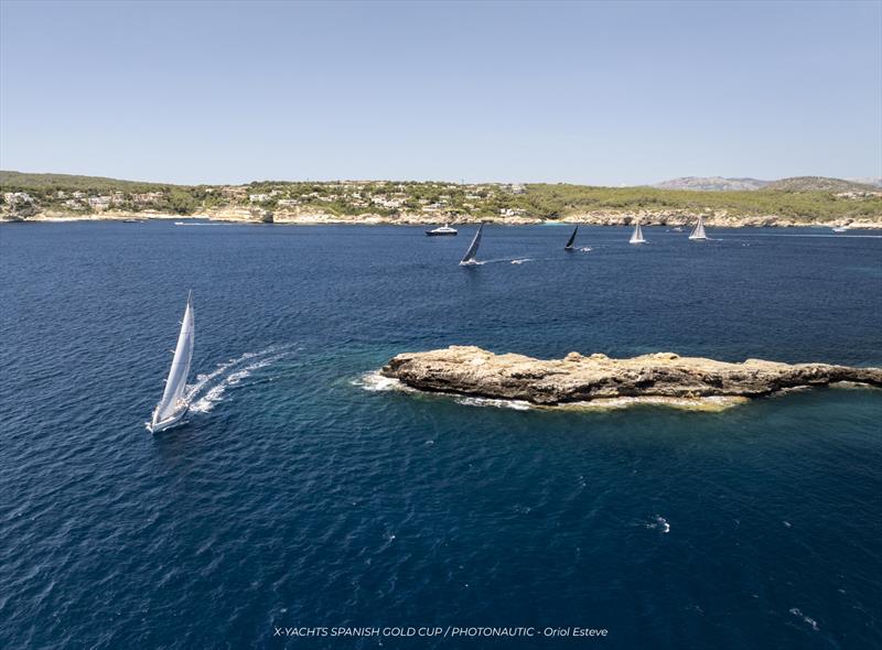 Rounding Isla del Sech on day 1 during the inaugural X-Yachts Spanish Gold Cup - photo © Oriold Esteve / www.photonautic.com