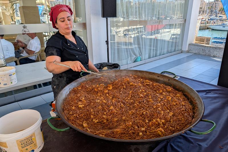 Freshly made Fideuá on Friday at the inaugural X-Yachts Spanish Gold Cup - photo © Mark Jardine