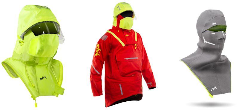 Hydrovision zip-on hood, Isotak Smock, and Superwarm balaclava - photo © Zhik